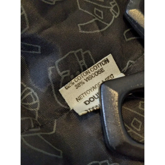 Vintage Womens Jacket Faux Fur Cropped Coat Med Black Mob Wife Designer France - Picture 9 of 9